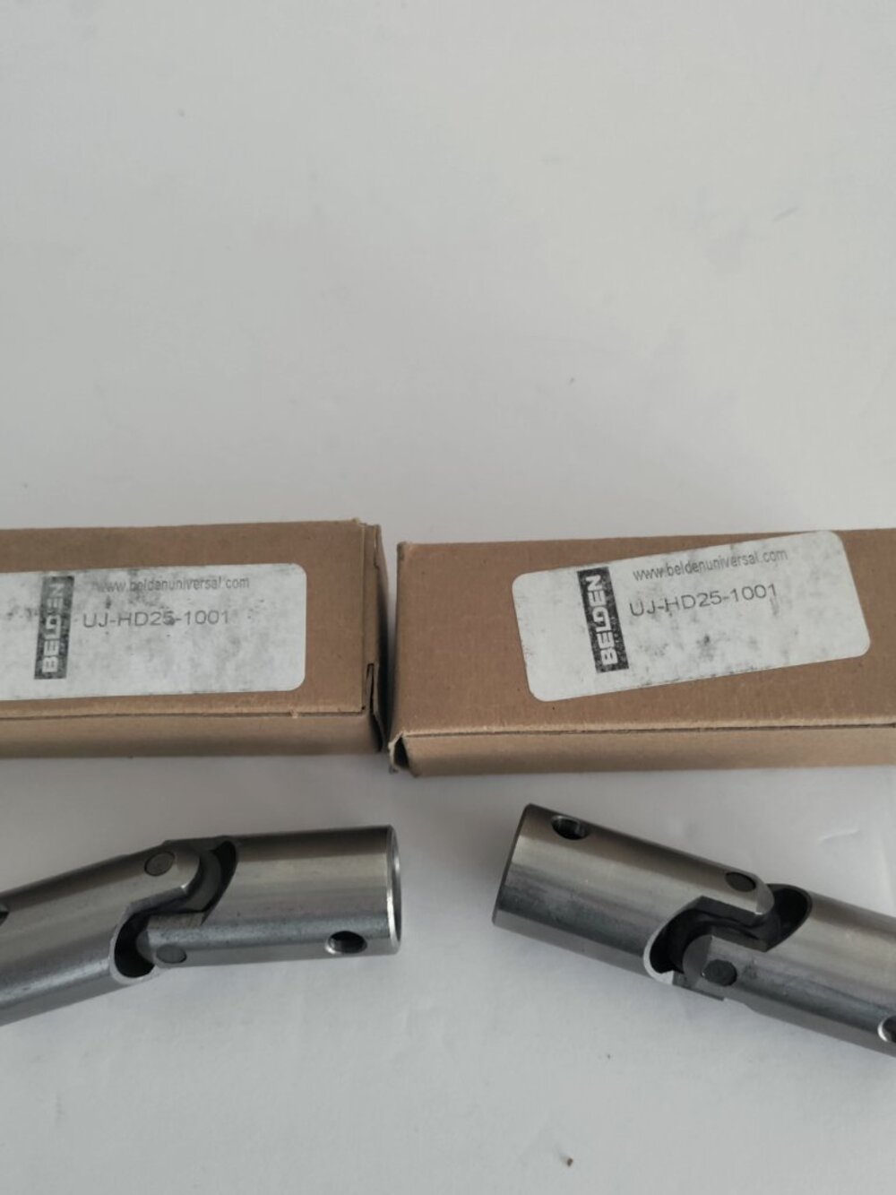 2 New Belden Universal Joints Plain 3-3/8" Length 1" Diameter UJ-HD25-1001
